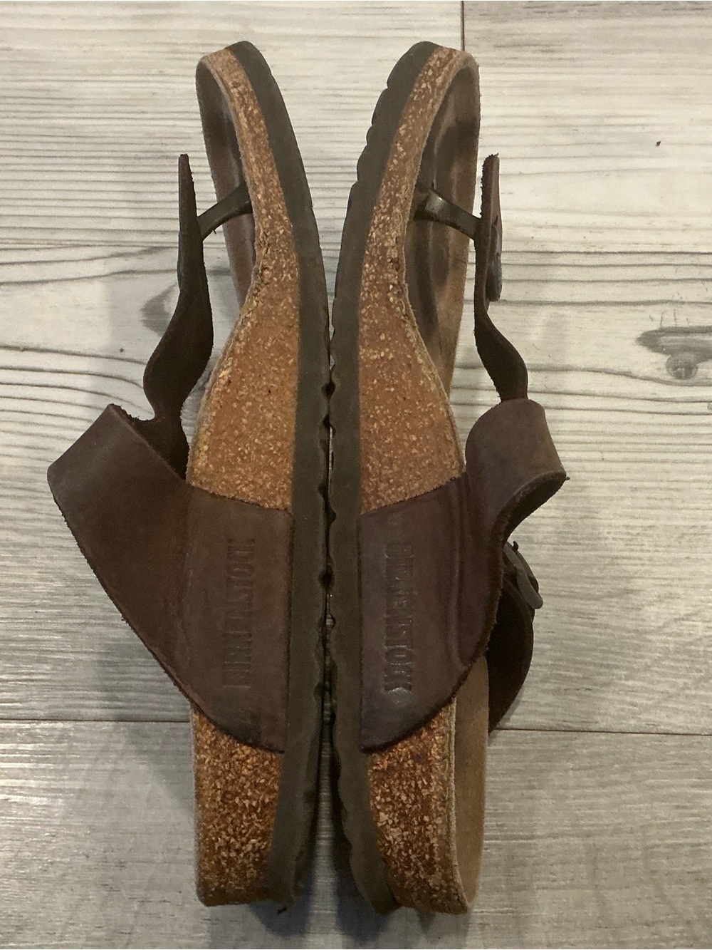 Birkenstock Gizeh mocha oil leather t-strap sandals size 40/9 - Picture 4 of 8